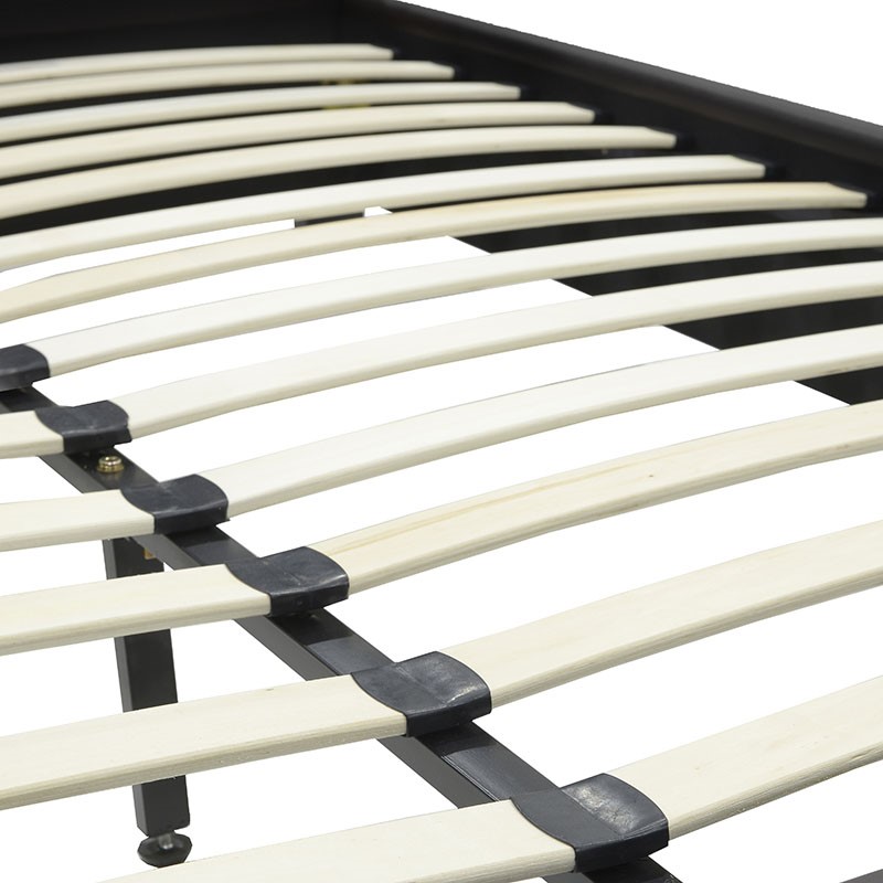 Κρεβάτι Nevil pakoworld 150x200 PU χρώμα μαύρο ματ - Image 5