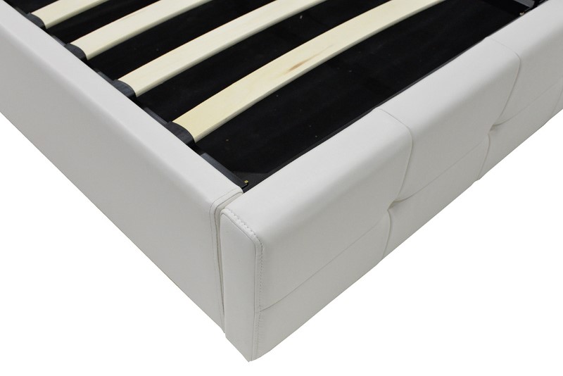 Κρεβάτι Roi pakoworld 160x200 PU λευκό ματ + αποθηκευτικό χώρο - Image 6
