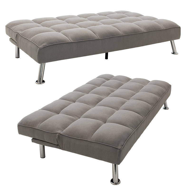 Καναπές-κρεβάτι Rebel pakoworld 3θέσιος με ύφασμα γκρι 189x92x82εκ - Image 3