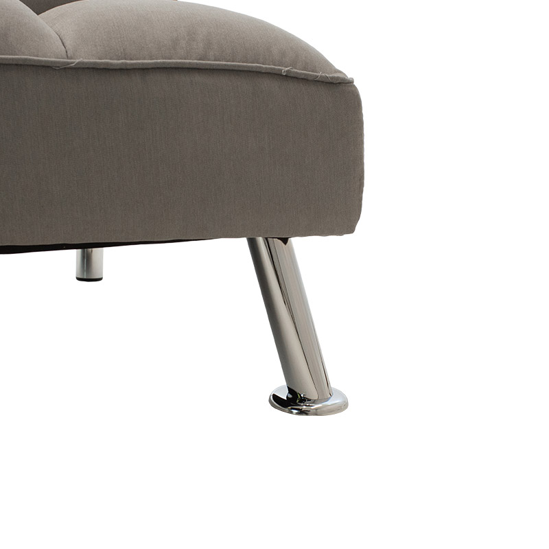 Καναπές-κρεβάτι Rebel pakoworld 3θέσιος με ύφασμα γκρι 189x92x82εκ - Image 5