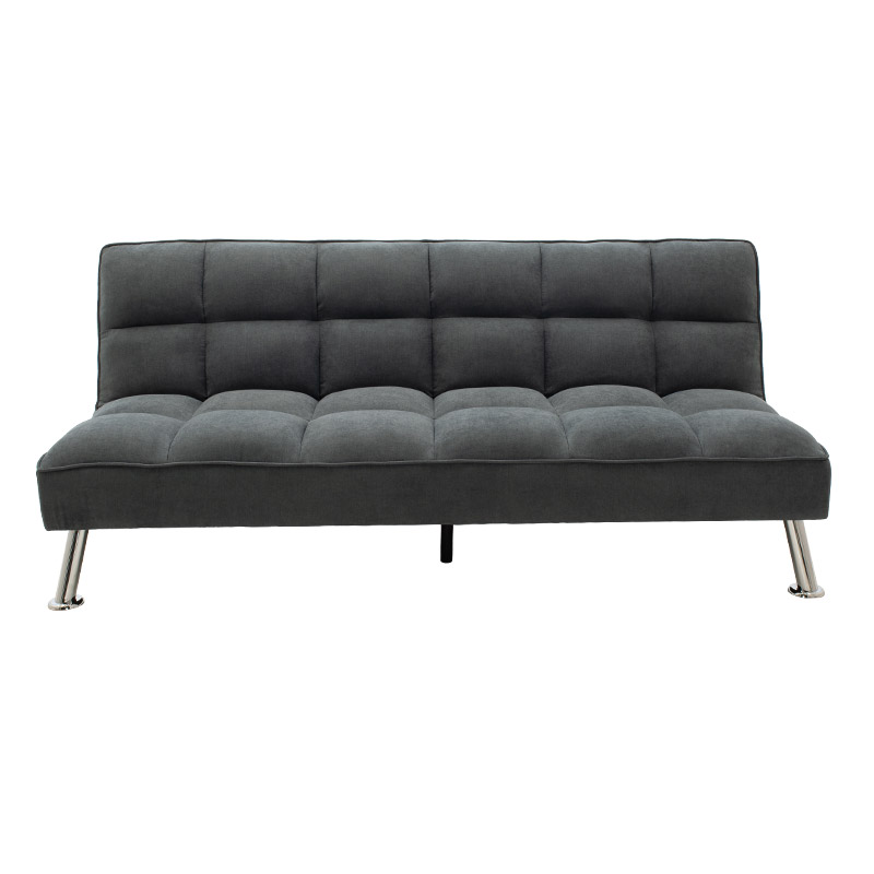 Καναπές-κρεβάτι Rebel pakoworld 3θέσιος με ύφασμα ανθρακί 189x92x82εκ - Image 2