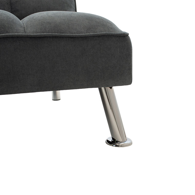 Καναπές-κρεβάτι Rebel pakoworld 3θέσιος με ύφασμα ανθρακί 189x92x82εκ - Image 5