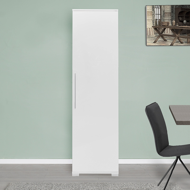 Στήλη Diamond1 pakoworld λευκό gloss 50x35x187εκ - Image 4