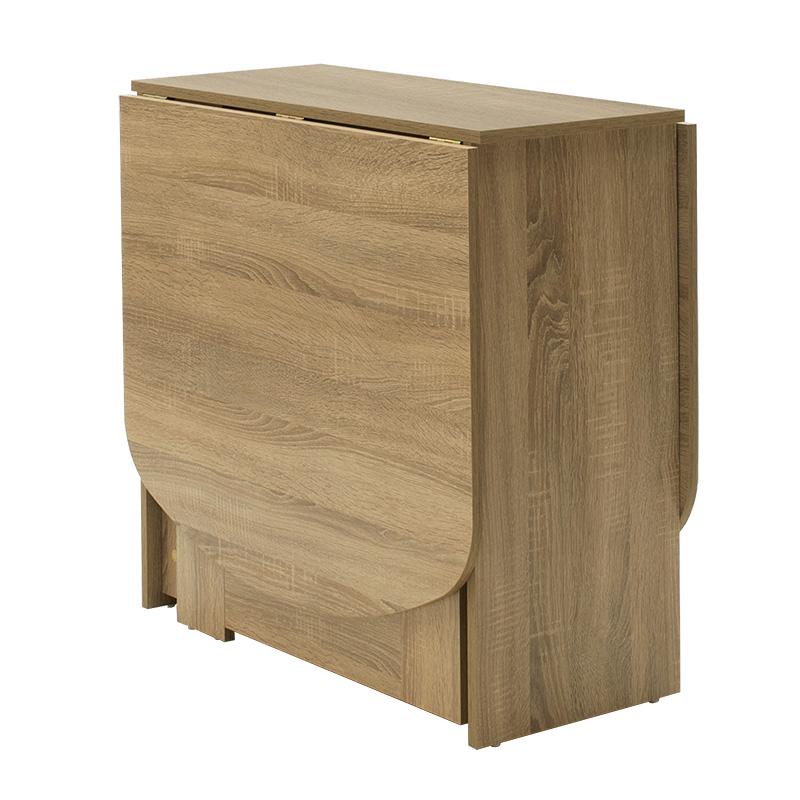 Τραπέζι Nadine pakoworld πολυμορφικό-επεκτεινόμενο χρώμα sonoma 160x80x76.5εκ - Image 2