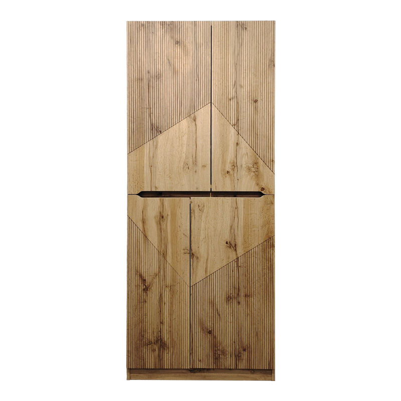 Παπουτσοθήκη-ντουλάπι Kebell pakoworld σε oak απόχρωση 71x41.5x180.4εκ - Image 3