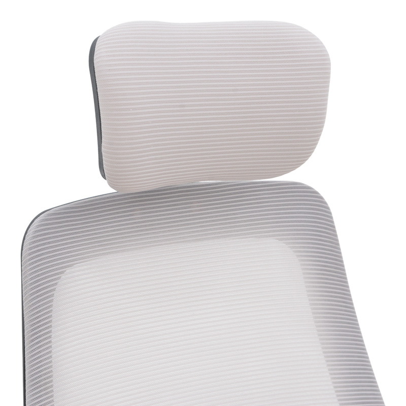 Καρέκλα γραφείου Peja pakoworld mesh ύφασμα γκρι-μπεζ με μαύρο σκελετό 58x60x107-117εκ - Image 6