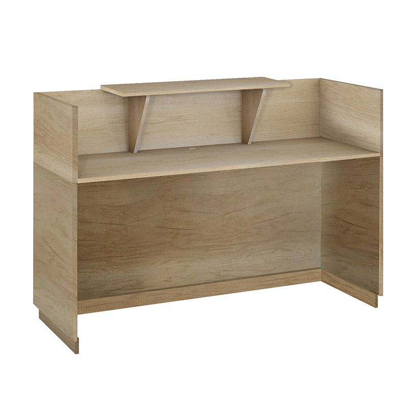 Γραφείο reception Lotus pakoworld σε χρώμα φυσικό 180x70x110εκ