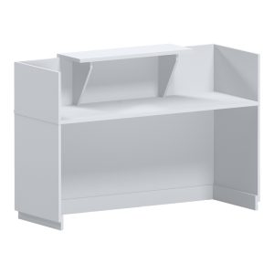 Γραφείο reception Lotus pakoworld σε λευκή απόχρωση 180x70x110εκ