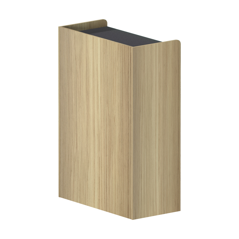 Ντουλάπι γραφείου χαμηλό Lotus pakoworld σε φυσική-ανθρακί απόχρωση 80x40x120εκ