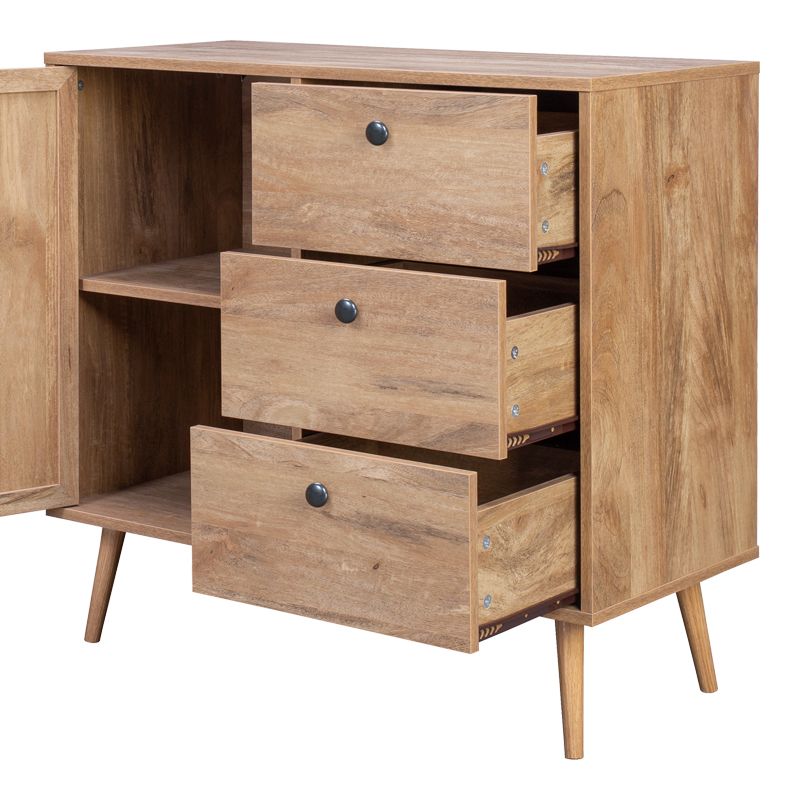 Μπουφές Oslo pakoworld σε sonoma απόχρωση 85x39x79εκ - Image 3