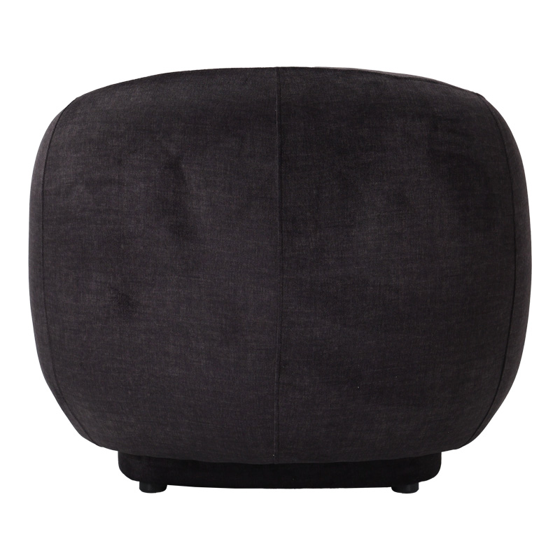 Πολυθρόνα Freya pakoworld ύφασμα σε ανθρακί απόχρωση 93x87x76εκ - Image 3