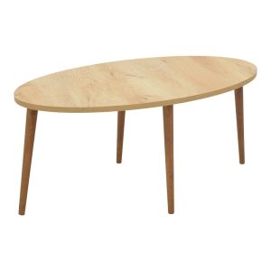 Τραπέζι σαλονιού Barton pakoworld sonoma-καφέ 90x45x40εκ