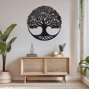 Διακοσμητικό τοίχου Lifeto pakooworld μαύρο μεταλλικό Φ80x0,15εκ