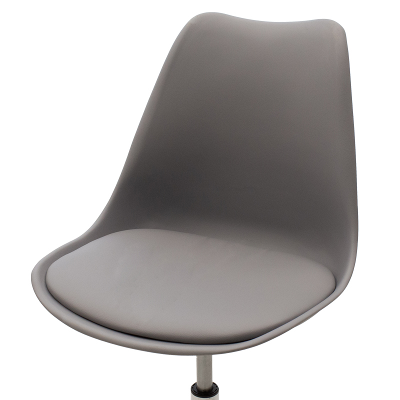 Καρέκλα γραφείου εργασίας Gaston II pakoworld PP-PU γκρι - Image 4