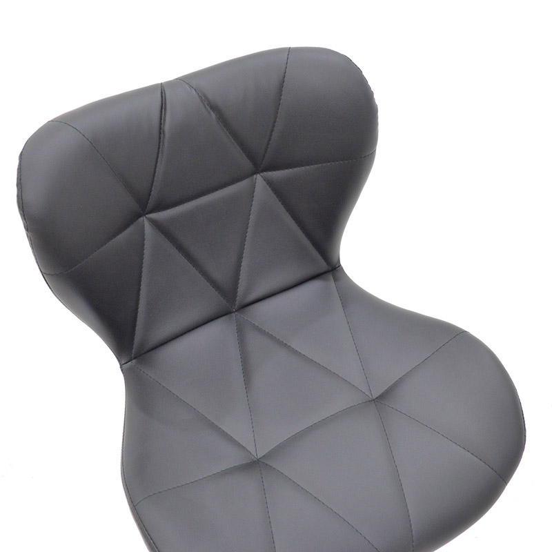 Σκαμπό μπαρ Coozy pakoworld pu σε μαύρο χρώμα σκελετός χρωμίου - Image 5