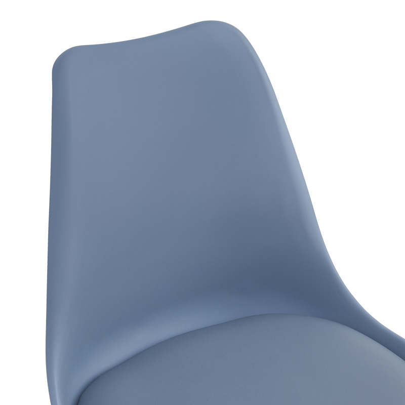 Καρέκλα γραφείου εργασίας Gaston II pakoworld pp-pu σε απόχρωση ανοιχτό μπλε 48x57x77-90εκ - Image 5