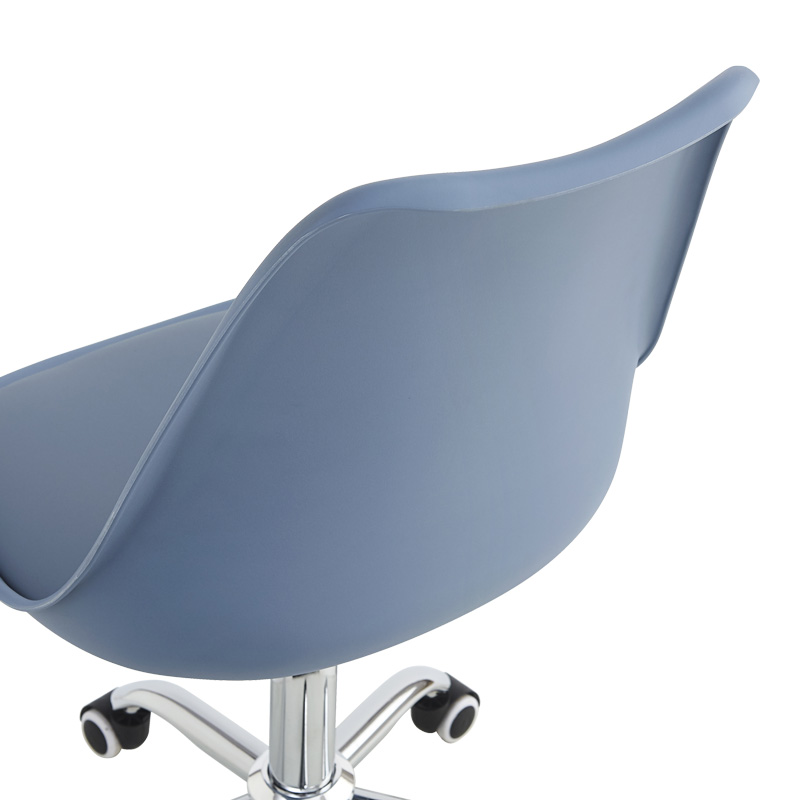 Καρέκλα γραφείου εργασίας Gaston II pakoworld pp-pu σε απόχρωση ανοιχτό μπλε 48x57x77-90εκ - Image 7