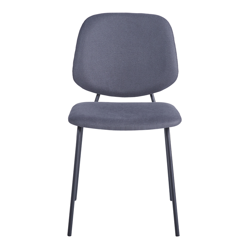 Καρέκλα Pietro I pakoworld ανθρακί ύφασμα-πόδι μαύρο μέταλλο 45x55x82.5εκ - Image 3