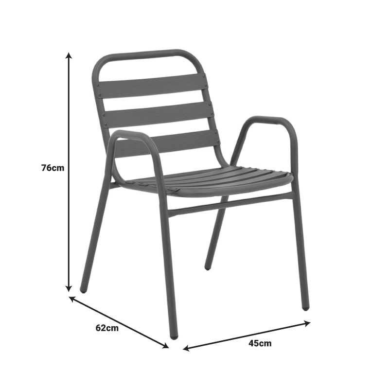 Τραπεζαρία Valor-Sussie pakoworld 5τεμ μέταλλο καφέ-γυαλί 110x60x70εκ - Image 8