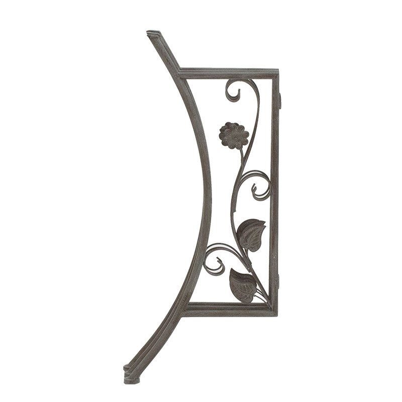 Τραπεζαρία Abriel pakoworld σετ 3τεμ μέταλλο ανθρακί antique - Image 14