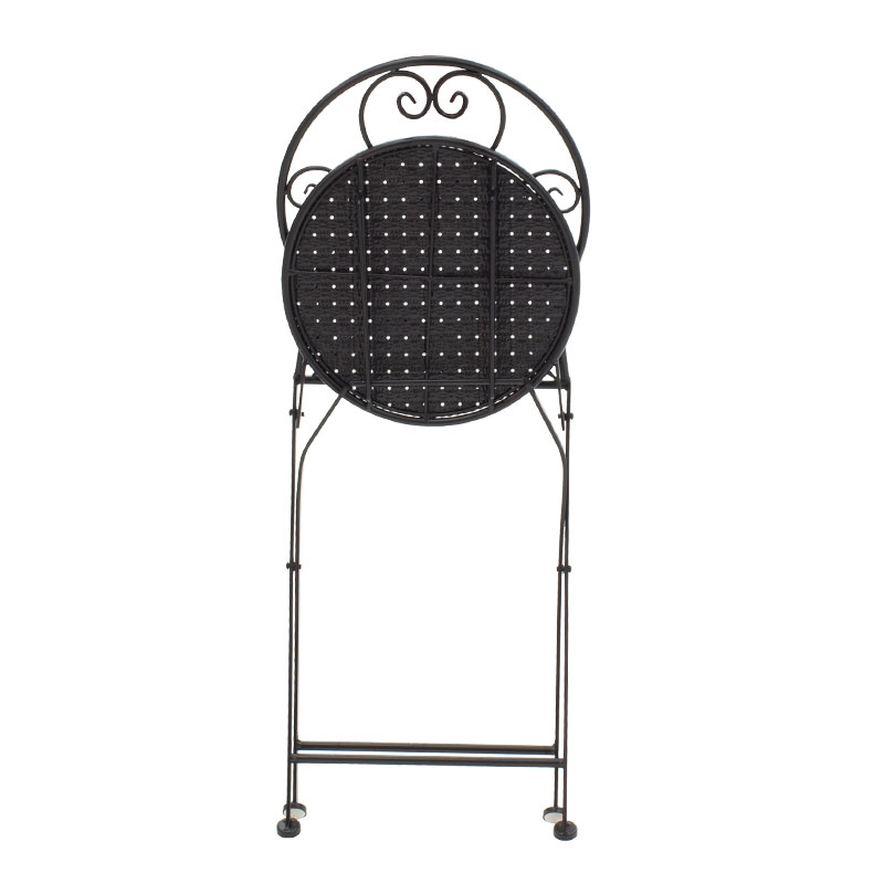 Τραπεζαρία Walen pakoworld σετ 3τεμ μέταλλο μαύρο - Image 10