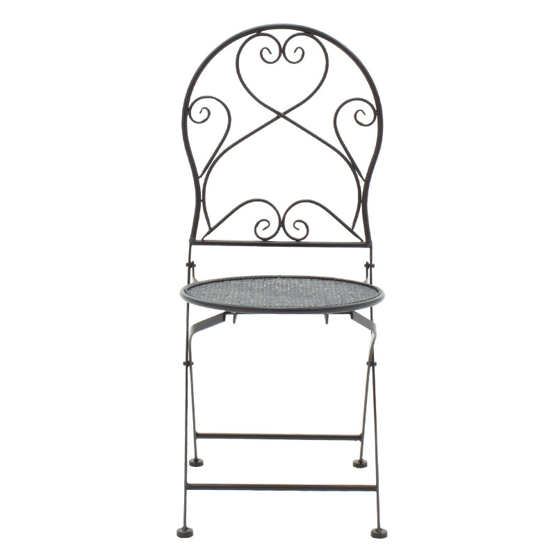 Τραπεζαρία Walen pakoworld σετ 3τεμ μέταλλο μαύρο - Image 5