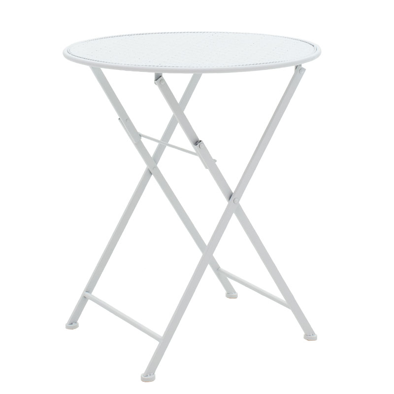 Τραπεζαρία Walen pakoworld σετ 3τεμ μέταλλο λευκό - Image 10