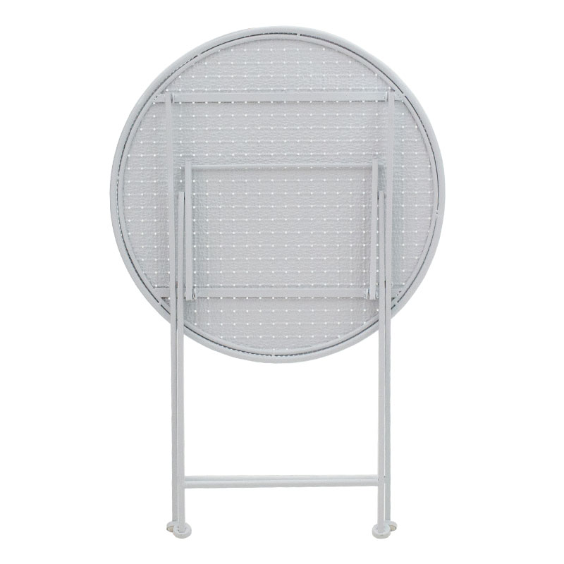 Τραπεζαρία Walen pakoworld σετ 3τεμ μέταλλο λευκό - Image 14