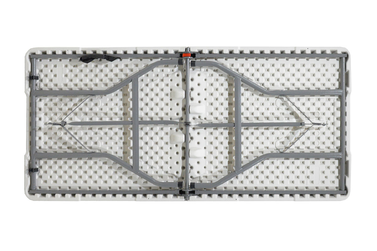 Τραπέζι catering Rodeo pakoworld πτυσσόμενο-βαλίτσα λευκό 183x76x74εκ - Image 3