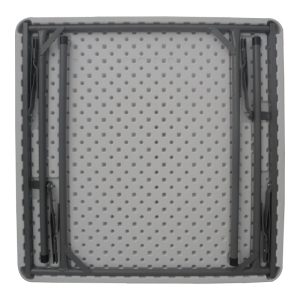 Τραπέζι catering Comfort pakoworld πτυσσόμενο σε λευκή απόχρωση 80x80x74εκ