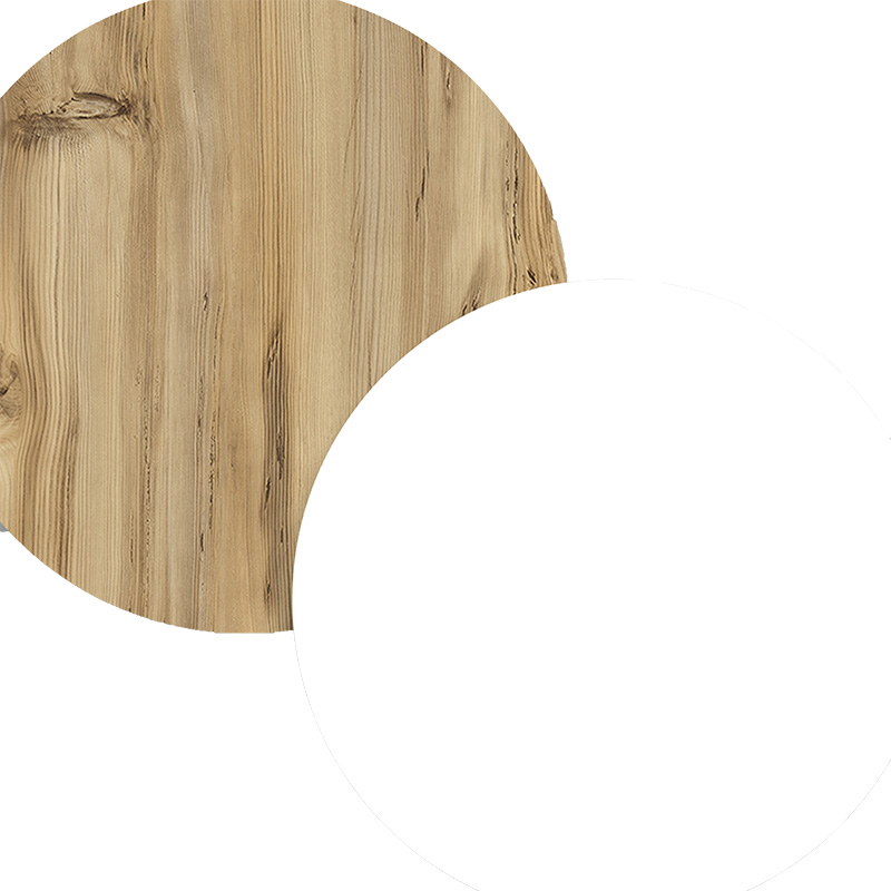 Τραπέζι σαλονιού Thunder pakoworld sonoma-λευκό 90x60x31.5εκ - Image 3