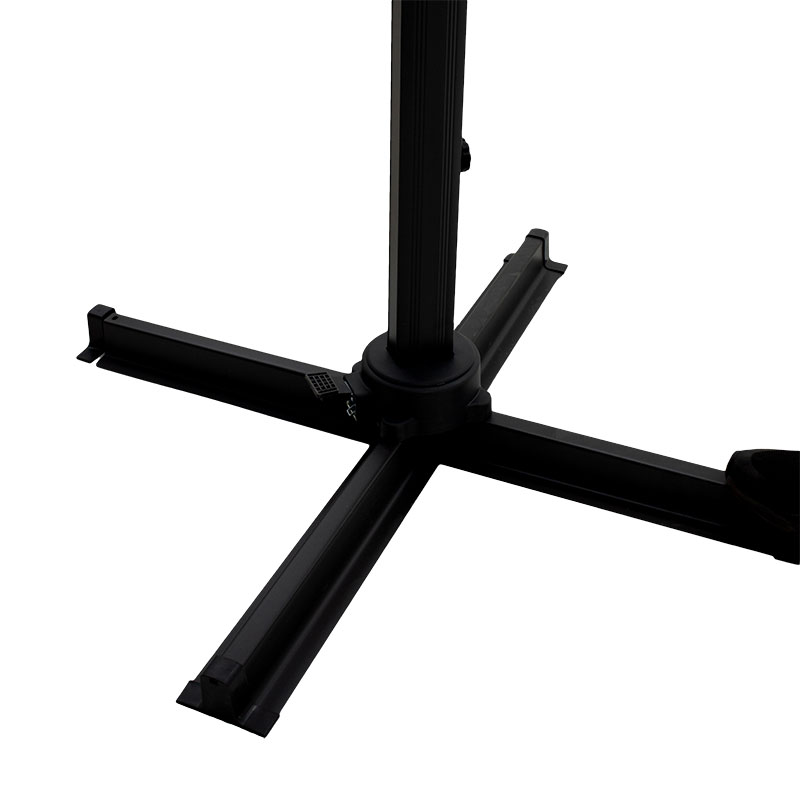 Ομπρέλα επαγγελματική κρεμαστή 360 μοιρών Raffaella pakoworld αλουμινίου 3x3m ανθρακί - Image 4