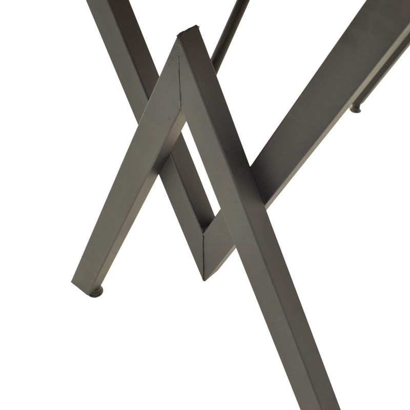 Τραπέζι Vertex pakoworld μαυρο εφέ μαρμάρου με μαύρα μεταλλικά πόδια 110x70x72εκ - Image 4