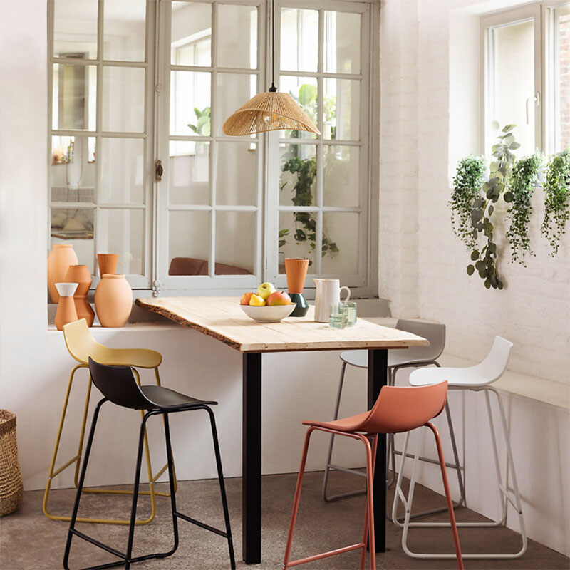 Φωτιστικό οροφής μονόφωτο PWL-1212 pakoworld Ε27 40W μπεζ 45x40x17εκ - Image 2