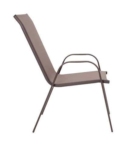 Τραπεζαρία Ensure-Calan σετ 5τεμ pakoworld μέταλλο-textilene καφέ - Image 4