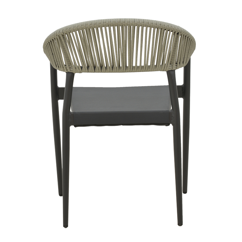 Τραπεζαρία Elation-Kliton B σετ 7τεμ pakoworld αλουμίνιο σε ανθρακί απόχρωση 150x80x74εκ - Image 5