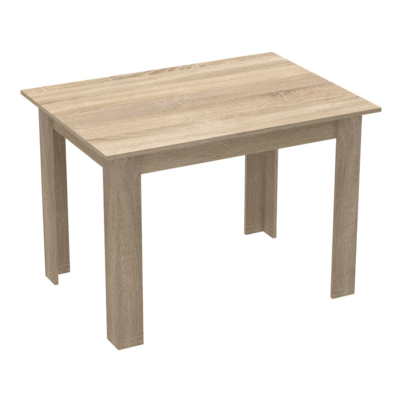 Τραπεζαρία Manka-Gaston pakoworld σετ 5τεμ σε sonoma-μαύρη απόχρωση 110x80x77εκ - Image 4