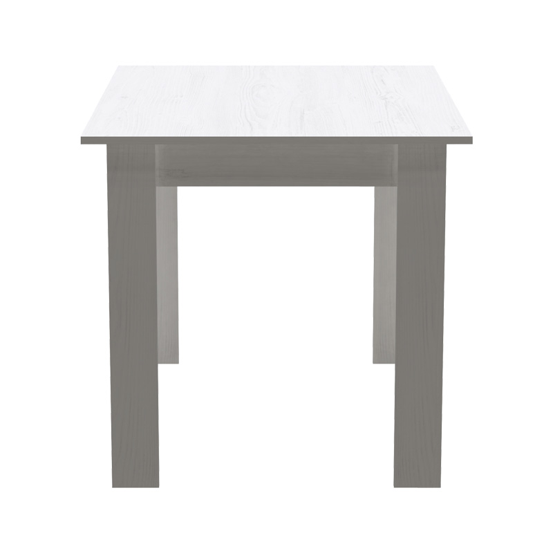 Τραπεζαρία Manka-Gaston pakoworld σετ 5τεμ σε λευκή απόχρωση 110x80x77εκ - Image 6