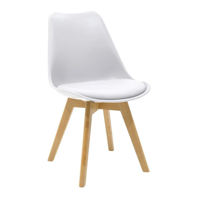 Τραπεζαρία Manka-Gaston pakoworld σετ 3τεμ σε λευκή απόχρωση 80x80x77εκ