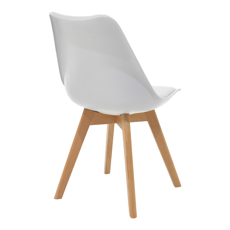 Τραπεζαρία Manka-Gaston pakoworld σετ 3τεμ σε λευκή απόχρωση 80x80x77εκ - Image 2