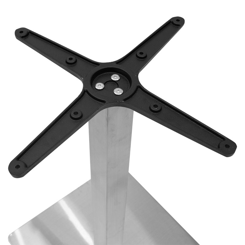 Βάση τραπεζιού bar μεσαίου ύψους Soar pakoworld αλουμινίου 45x45x94εκ - Image 2