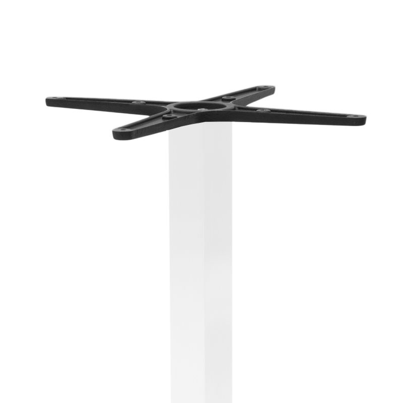 Βάση τραπεζιού bar Stofan pakoworld μεταλλική λευκή-μαύρη 45x45x108εκ - Image 3