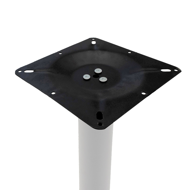 Βάση τραπεζιού bar Staid pakoworld μεταλλική λευκή-μαύρη 40x40x94εκ - Image 2