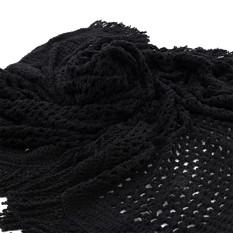 Δίχτυ σκίασης Roof pakoworld μακραμέ μαύρο 4x4m - Image 4