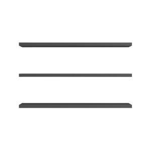 Ραφιέρα τοίχου Divar pakoworld ανθρακί 60x14.5x1.8εκ