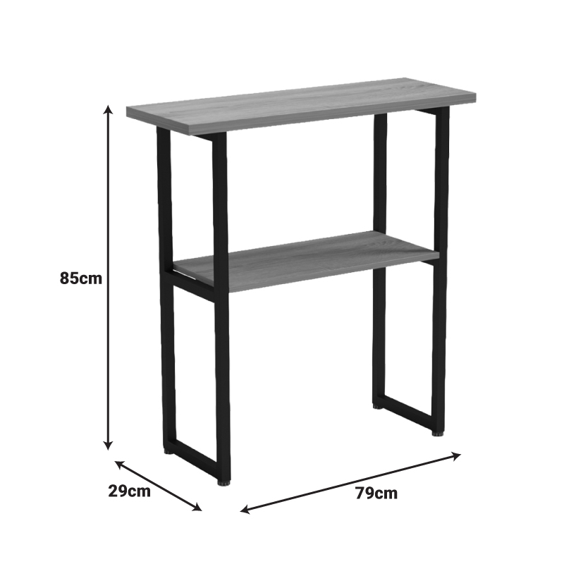 Κονσόλα Solain pakoworld sonoma-μαύρο μέταλλο 79x29x85εκ - Image 5