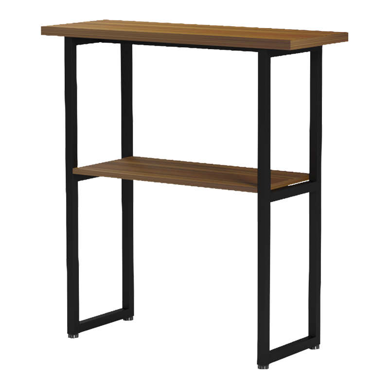 Κονσόλα Solain pakoworld καρυδί-μαύρο μέταλλο 79x29x85εκ - Image 3