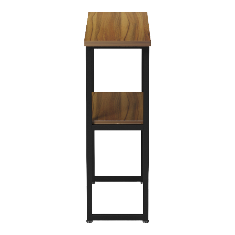 Κονσόλα Solain pakoworld καρυδί-μαύρο μέταλλο 79x29x85εκ - Image 4