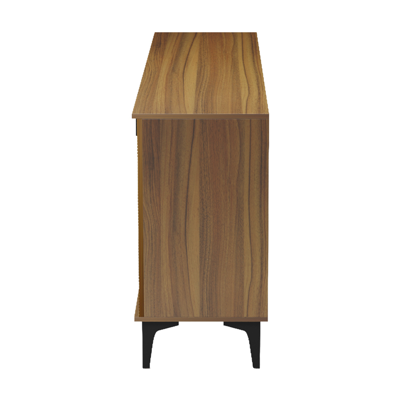 Μπουφές Riba pakoworld καρυδί-μαύρη όψη μαρμάρου 180x40x78εκ - Image 6