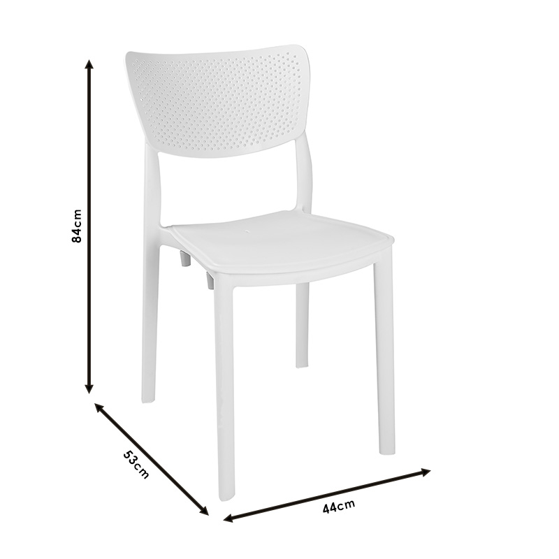 Καρέκλα Ignite pakoworld PP ανθρακί - Image 4